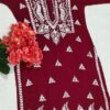 Rayon_gala_buti_kurti_with_chikanari_work