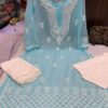 Georgette_Mahi_daman_kurti_with_chikanari_work