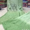 Georgette_bell_sleeves_pearl_a_line_kurti_dye_set_with_chikankari_work