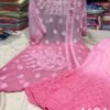 Georgette_bell_sleeves_pearl_a_line_kurti_dye_set_with_chikankari_work