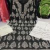 Georgette_kurti_with_mirror_chikankari_work