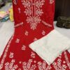 Modal_cotton_kurti__plazo_set_with_chikankari_work