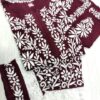 Ghaas_Patti_Work_Rayon_kurti_Set_with_chikankari_work