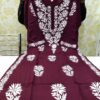 Ghaas_Patti_Work_Rayon_kurti_Set_with_chikankari_work