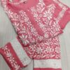 Ghaas_Patti_Work_Rayon_kurti_Set_with_chikankari_work