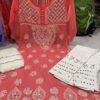 Georgette_kurti_with_mirror_and_chikankari_work
