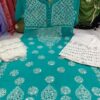 Georgette_kurti_with_mirror_and_chikankari_work