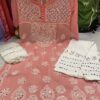 Georgette_kurti_with_mirror_and_chikankari_work