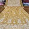 Vescouse_printed_gown__kurti_with_chikankari_work