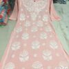 Modal_cotton_rose_kurti_with_chikankari_work