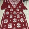 Modal_cotton_rose_kurti_with_chikankari_work