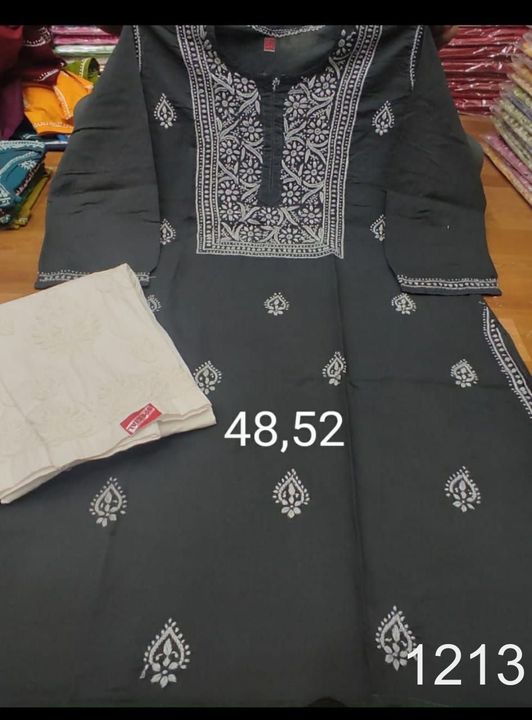 SPECIAL_SIZE_kurti_and_pant_set_with_chikankari_work