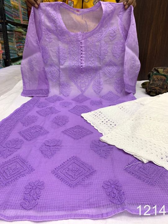 Kota_cotton_daul_shade_kurti_with_chikankari_work