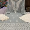 Georgette_Mahi_daman_kurti_with_chikankari_work