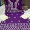 Georgette_Mahi_daman_kurti_with_chikankari_work