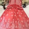 Georgette_bell_sleeves_gown__kurti_with_chikankari_work