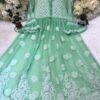 Georgette_bell_sleeves_gown__kurti_with_chikankari_work