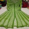 Georgette_front_open_anarkali_kurti_with_chikankari_work