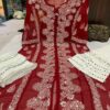 Georgette_a_line_kurti_with_mirror_nd_chikankari_work