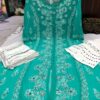 Georgette_a_line_kurti_with_mirror_nd_chikankari_work