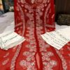 Georgette_a_line_kurti_with_mirror_nd_chikankari_work
