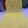 Georgette_tepachi_jaal_kurti_with_chikankari_work
