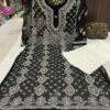 Georgette_keel_buta_kurti_with_chikankari_work