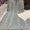 Georgette_keel_buta_kurti_with_chikankari_work