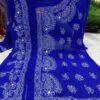 Georgette_short_angrakha_top_kurti_with_chikankari_work