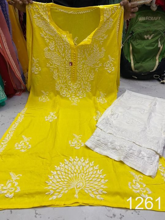 Modal_peacock_design_kurti_with_chikankari_work