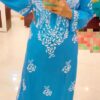 Modal_peacock_design_kurti_with_chikankari_work