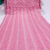 Slub_cotton_Yok_anarkali_kurti_with_chikankari_work