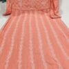 Slub_cotton_Yok_anarkali_kurti_with_chikankari_work