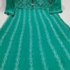 Slub_cotton_Yok_anarkali_kurti_with_chikankari_work