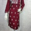 Pure_cotton_angrakha_kurti_with_chikankari_work