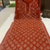Georgette_buti_jaal_kurti_with_chikankari_work