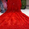 Georgette_rose_machine_work_gown_kurti_with_chikankari_work