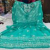 Georgette_short_kurti_gown_&_gota_with_chikankari_work