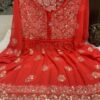 Georgette_short_kurti_gown_&_gota_with_chikankari_work