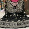 Georgette_short_kurti_gown_&_gota_with_chikankari_work