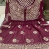 Georgette_short_kurti_gown_&_gota_with_chikankari_work