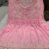 Georgette_short_kurti_gown_&_gota_with_chikankari_work