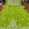 Modal_kurti_gown_with_adjustable_dori_and_chikankari_work