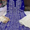 Georgette_mahi_jaal_kurti_with_gota_and_chikankari_work