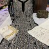 Georgette_mahi_jaal_kurti_with_gota_and_chikankari_work