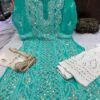 Georgette_mahi_jaal_kurti_with_gota_and_chikankari_work