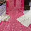Georgette_mahi_jaal_kurti_with_gota_and_chikankari_work