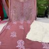 Georgette_daul_shade_rose_kurti_with_chikankari_work