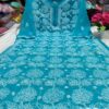 Georgette_rose_jaal_kurti_with_chikankari_work
