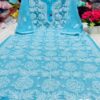 Georgette_rose_jaal_kurti_with_chikankari_work